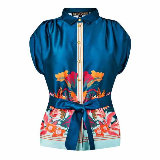 Biba Border Print Top  Дамски ризи и тениски