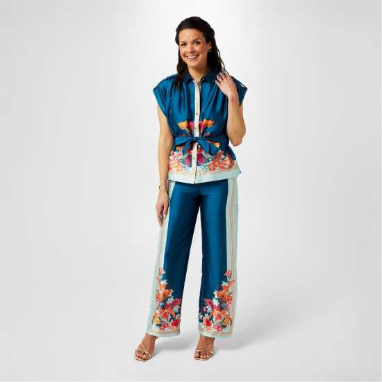 Biba Border Print Top  Дамски ризи и тениски