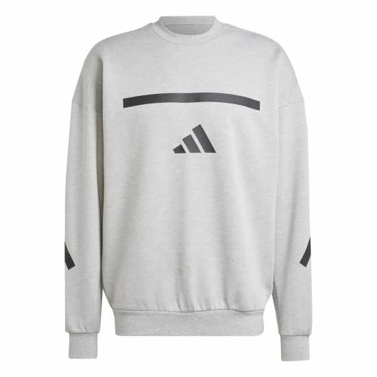 Adidas Мъжка Блуза Обло Деколте Z.n.e. Crew Sweatshirt Mens Сива Хизър Мъжки горнища на анцуг