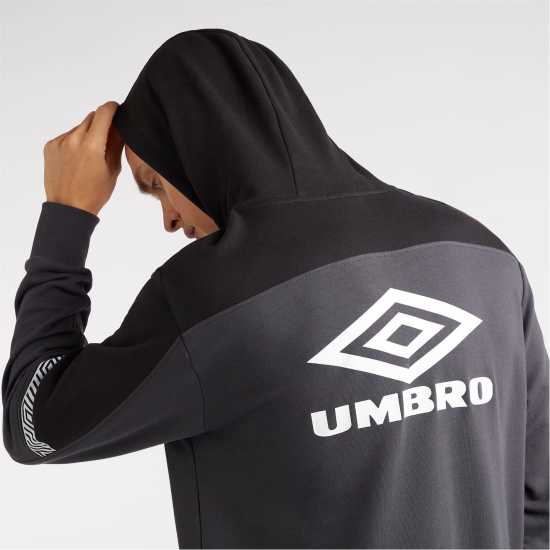Umbro Style Club Hdy Sn42 Grey/Black Мъжки суитчъри и блузи с качулки