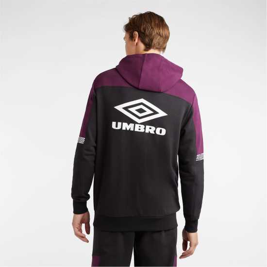 Umbro Style Club Hdy Sn42 Black/Purple Мъжки суитчъри и блузи с качулки