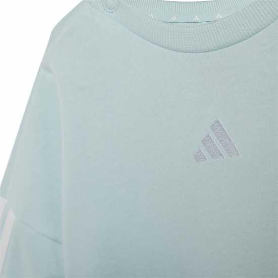 Adidas Infants Bos Jog French Terry Set Мента/Бяло 