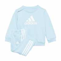 Adidas Infants Bos Jog French Terry Set Небесно син/Бял Детски спортни екипи