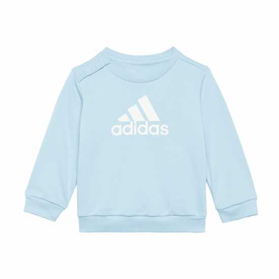 Adidas Infants Bos Jog French Terry Set Небесно син/Бял Детски спортни екипи