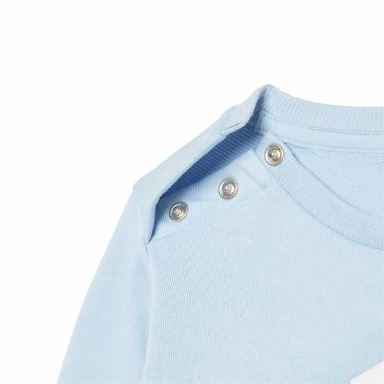 Adidas Infants Bos Jog French Terry Set Небесно син/Бял Детски спортни екипи