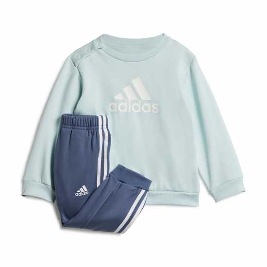 Adidas Infants Bos Jog French Terry Set Мента/Бяло Детски спортни екипи