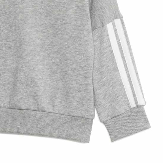 Adidas Infants Bos Jog French Terry Set Grey/White Детски спортни екипи