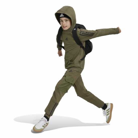 Adidas Utility Hoodie Juniors Хаки Детски суитчъри и блузи с качулки