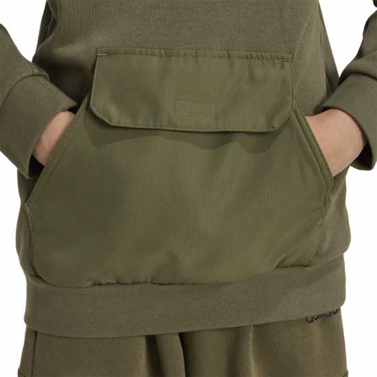 Adidas Utility Hoodie Juniors Хаки Детски суитчъри и блузи с качулки