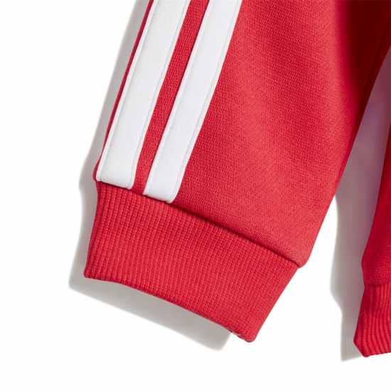 Adidas Екип Невръстни Деца Tiberio 3-Stripes Colorblock Fleece Track Suit Infants Червен/Черен 