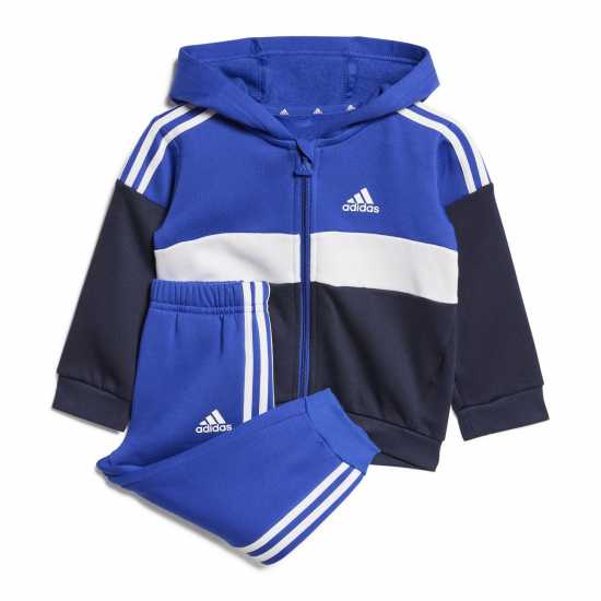 Детски спортни екипи Adidas Екип Невръстни Деца Tiberio 3-Stripes Colorblock Fleece Track Suit Infants Синьо/Сиво Adidas Екип Невръстни Деца Tiberio 3-Stripes Colorblock Fleece Track Suit Infants Синьо/Сиво Детски спортни екипи