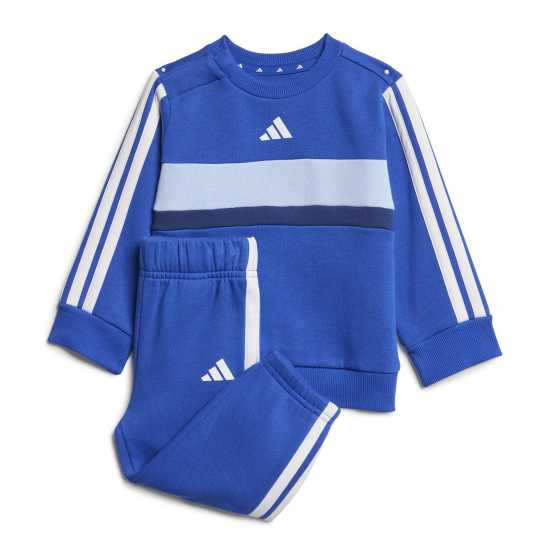 Adidas Екип Невръстни Деца Tiberio 3-Stripes Colorblock Fleece Track Suit Infants Blue Детски спортни екипи
