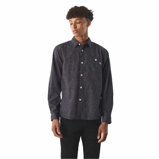 Pretty Green Мъжка Риза Pg Tonal Paisley Shirt  Мъжки ризи