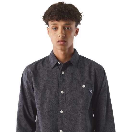 Pretty Green Мъжка Риза Pg Tonal Paisley Shirt  Мъжки ризи