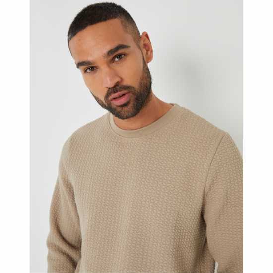 Threadbare Men's Crew Sweatshirt Камък Threadbare Men's Crew Sweatshirt Камък