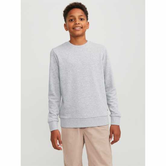 Jack And Jones Bradley Crew Sweatshirt Светло сива меланж Jack And Jones Bradley Crew Sweatshirt Светло сива меланж