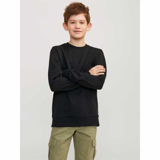 Jack And Jones Bradley Crew Sweatshirt Черно Jack And Jones Bradley Crew Sweatshirt Черно