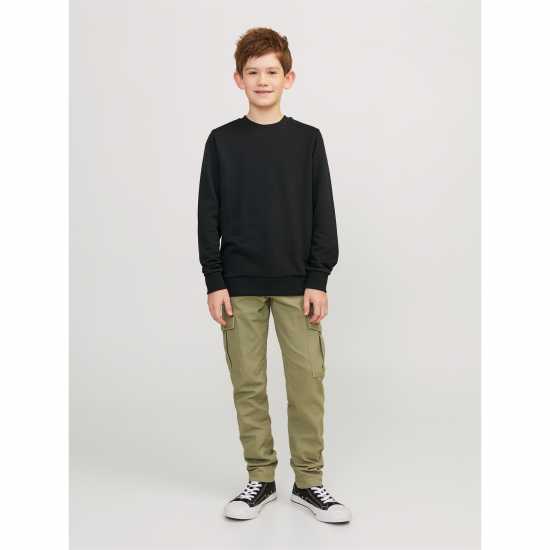 Jack And Jones Bradley Crew Sweatshirt Черно Jack And Jones Bradley Crew Sweatshirt Черно
