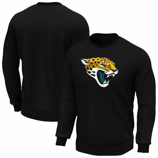Nfl Мъжка Блуза Обло Деколте Logo Crew Sweatshirt Mens Jaguars Мъжки полар