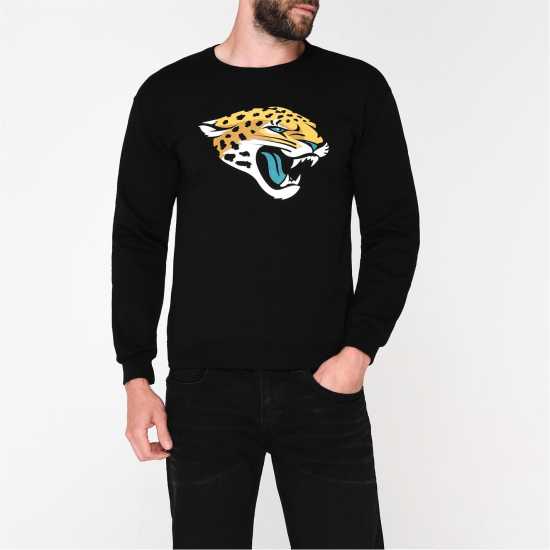 Nfl Мъжка Блуза Обло Деколте Logo Crew Sweatshirt Mens Jaguars Мъжки полар