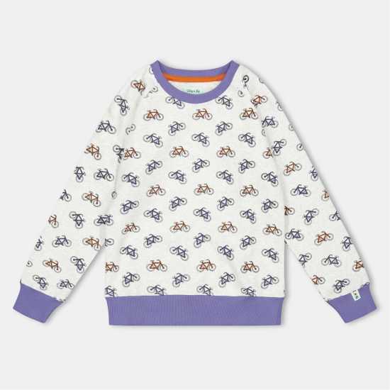 Lilly And Sid Kids' Bicycle Crew Sweatshirt  