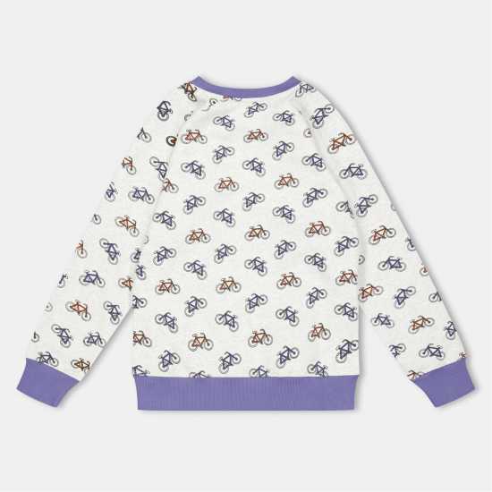 Lilly And Sid Kids' Bicycle Crew Sweatshirt  