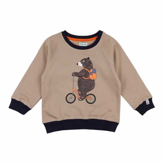 Lilly And Sid Bear Bike Crew Sweatshirt  