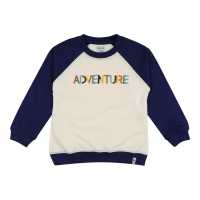Lilly And Sid & Sid Multicoloured Adventure Slogan Applique Sweatshirt  Детски горнища и пуловери