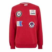 Diadora Sailing Patch Sweatshirt Lc23 Ro Mens  