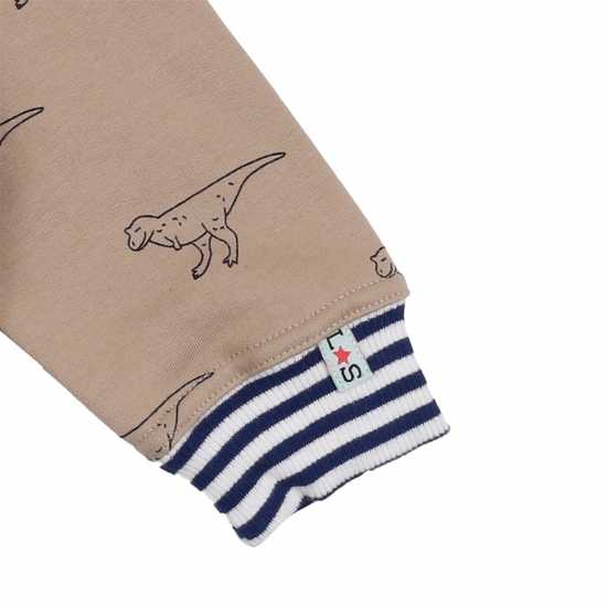 Lilly And Sid Dinosaur Print Crew Sweatshirt Lilly And Sid Dinosaur Print Crew Sweatshirt