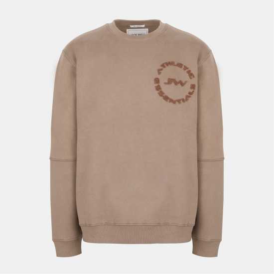 Jack Wills Boucle Crewneck Sn54 FAWN 