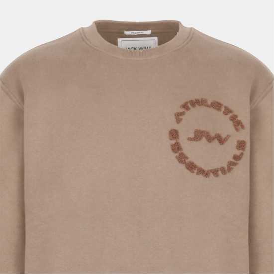 Jack Wills Boucle Crewneck Sn54 FAWN 