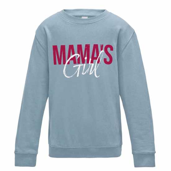 Awd Mothers Day Printed Junior Sweatshirt Mama's Girl Awd Mothers Day Printed Junior Sweatshirt Mama's Girl