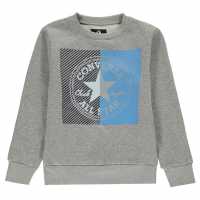 Sale Converse Ctp Crew Sweatshirt Junior Boys Dark Grey Детски горнища и пуловери