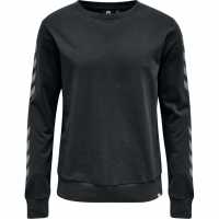 Hummel Chevron Sweatshirt Black Мъжко облекло за едри хора