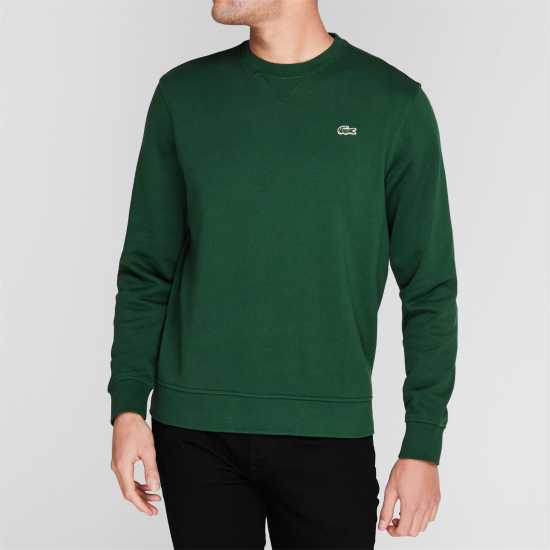 Lacoste Basic Fleece Sweatshirt Green S30 - 