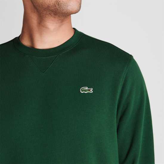 Lacoste Basic Fleece Sweatshirt Green S30 - 