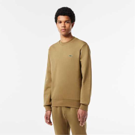 Lacoste Basic Fleece Sweatshirt Cookie SIX 