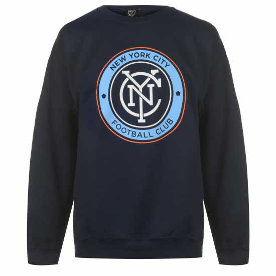 Мъжки Пуловер Обло Деколте Mls Logo Crew Sweater Mens NY City - Мъжки полар