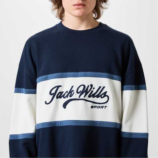 Мъжки горнища на анцуг Jack Wills Crew Neck Sweater Jack Wills Crew Neck Sweater Мъжки горнища на анцуг