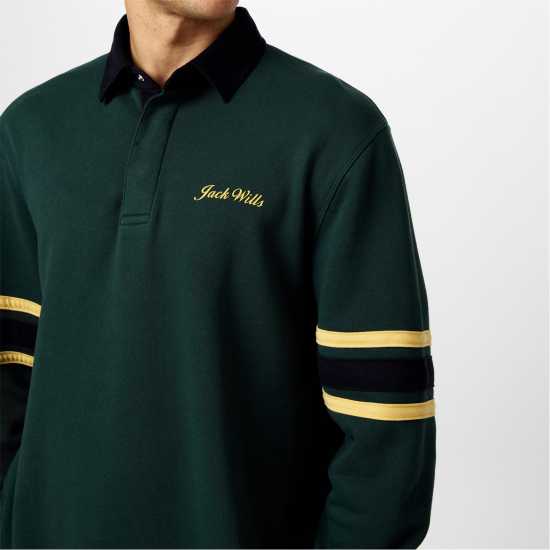 Jack Wills Jw Stripe Rugby Sweatshirt Винограден 