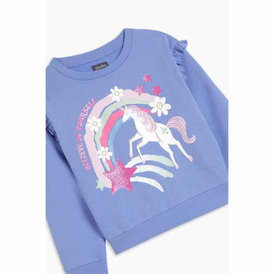 Younger Girls Unicorn Sweatshirt  Детски горнища и пуловери