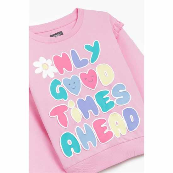 Younger Girls Good Times Sweatshirt  Детски горнища и пуловери