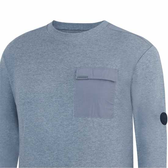 Firetrap Men's Hybrid Sweatshirt Сив марл 