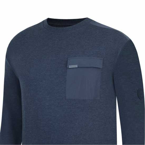 Firetrap Men's Hybrid Sweatshirt Тъмно сиво марл 