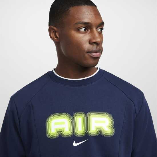 Nike Nsw Sw Air Crew Flc Bb Тъмносин/Волт Мъжки горнища на анцуг