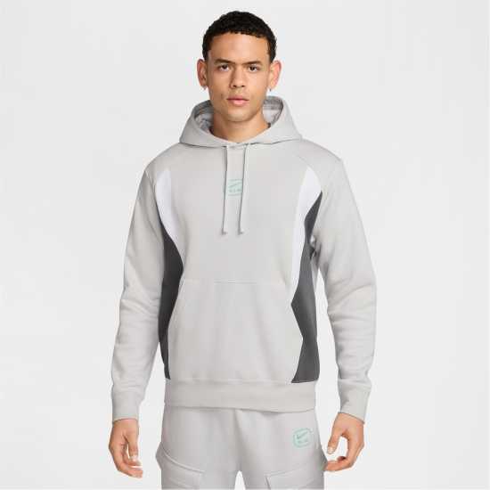 Nike Nsw Sw Air Po Hoody Flc Bb Сиво/Сиво/Бяло 
