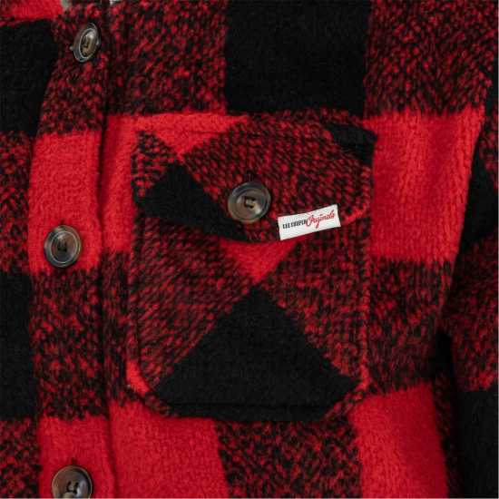 Lee Cooper Cooper Sherpa-Lined Hoodie Red/Black Мъжки суитчъри и блузи с качулки