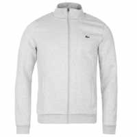 Lacoste Full Zip Funnel Sweatshirt Light Grey CCA 