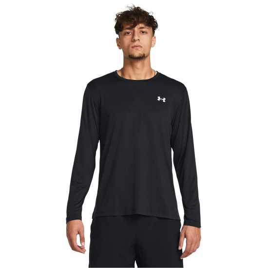 Under Armour Men's Launch Long-Sleeve Crew Sweatshirt Черно 